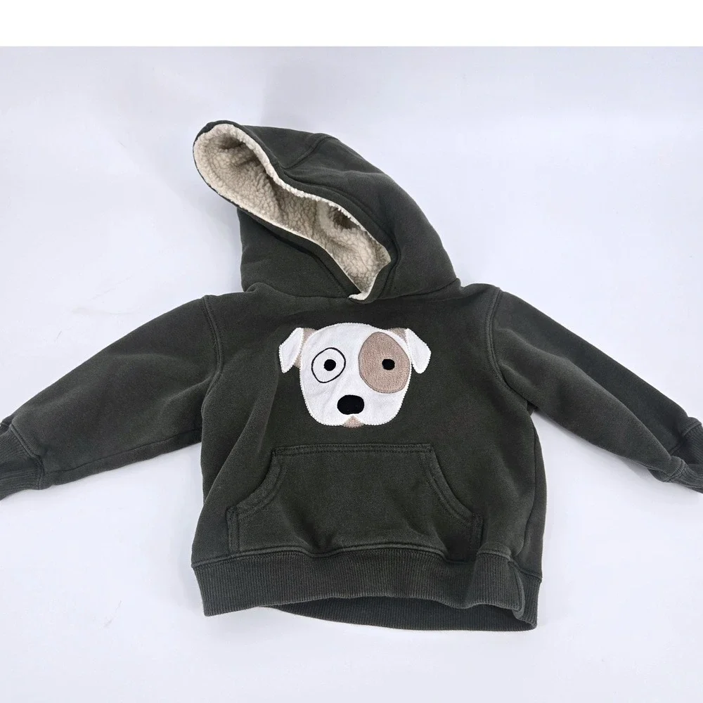 Gymboree Embroidered Puppy Hoodie 12-24M & Baby Gap‎ Teddy Bear Pants 18-24M